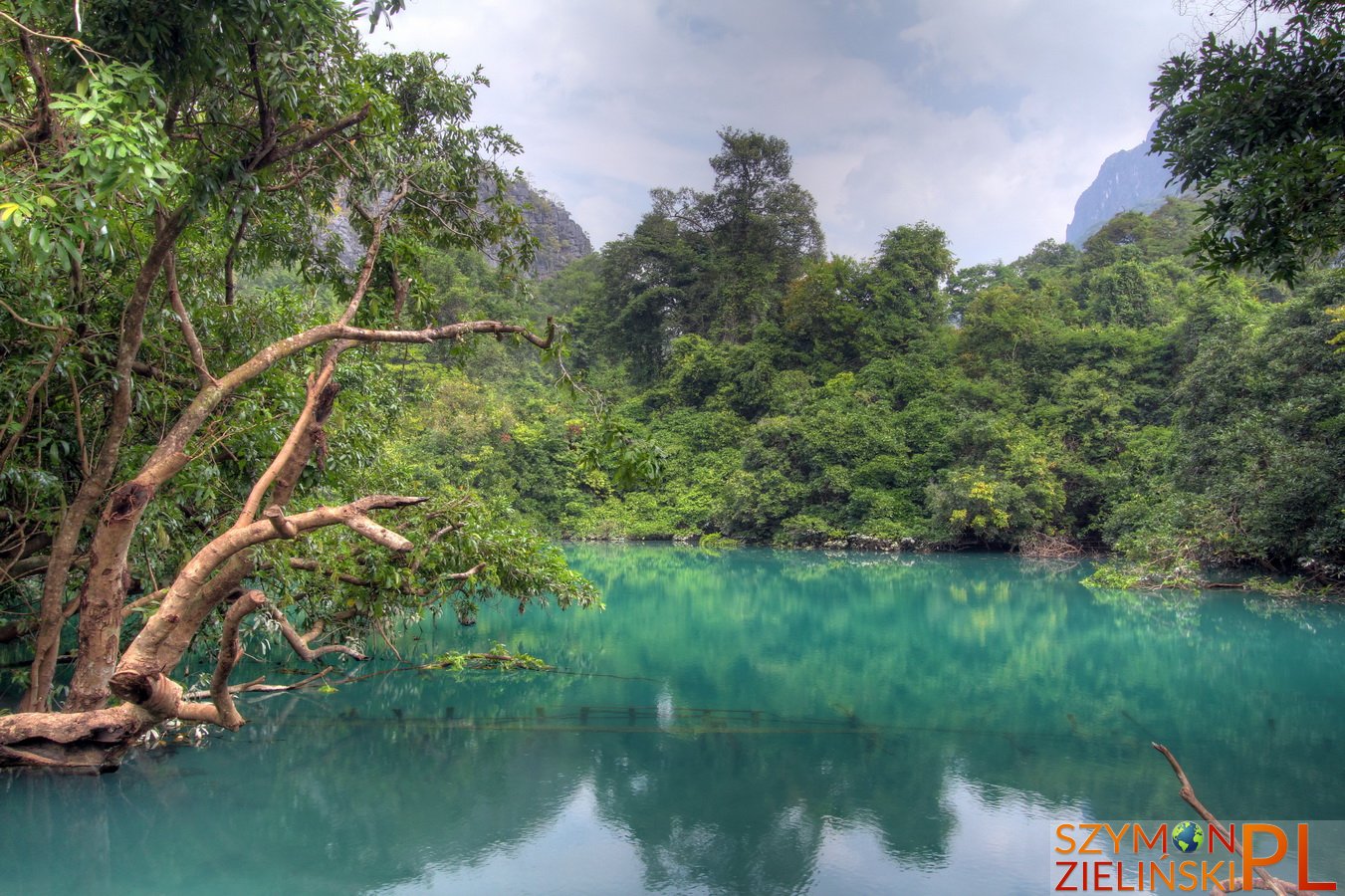 Tha Khaek Loop, Laos - Day 4 - Khoung Kong Leng lake (Evening Gong lake)