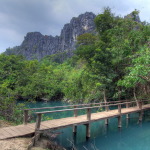 Tha Khaek Loop, Laos - Day 4 - Khoung Kong Leng lake (Evening Gong lake)